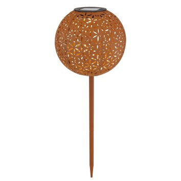 Globo Solarlamp LED Roest, 1-licht