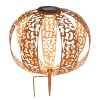 Globo Solarlamp LED Roest, 1-licht