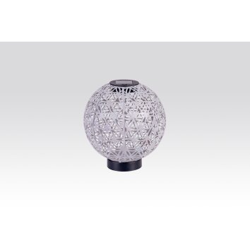 Globo Solarlamp LED Zwart, 1-licht