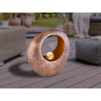 Globo Solarlamp LED Messing, 1-licht