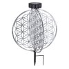 Globo Solarlamp LED Zilver, 1-licht