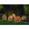 Globo Solarlamp LED Zwart, 2-lichts