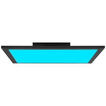 Brilliant Abie Plafondpaneel LED Zwart, 1-licht, Afstandsbediening
