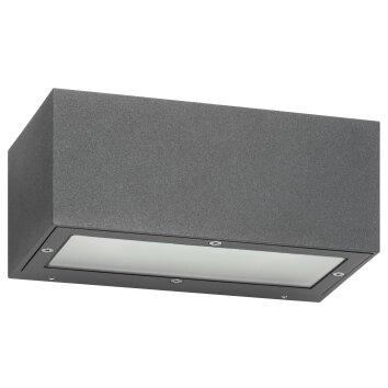 LCD 1500 Buiten muurverlichting Zwart, 1-licht