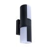 Lutec CYRA Buiten muurverlichting LED Zwart, 2-lichts