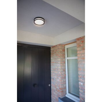 Lutec Rola Buitenshuis plafond verlichting LED Zwart, 1-licht