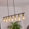 Tulla Hanglamp Messing, Zwart, 7-lichts