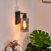 Hunouri Muurlamp Zwart, 1-licht