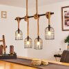 Ayocote Hanglamp Bruin, Zwart, 4-lichts