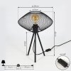 Moholm Tafellamp Zwart, 1-licht