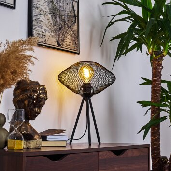 Moholm Tafellamp Zwart, 1-licht