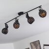 Sunasau Plafondlamp Zwart, 4-lichts