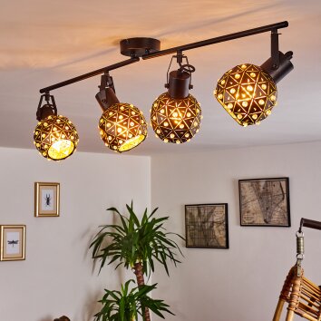 Sunasau Plafondlamp Zwart, 4-lichts