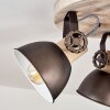 Orny Plafondlamp Bruin, Hout licht, 3-lichts