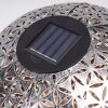 Samoao Solarlamp LED Koperkleurig, Zwart, Zilver, 1-licht