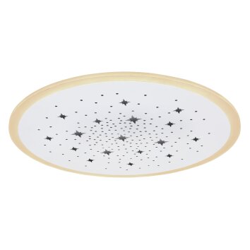 Globo MURPHY Plafondpaneel LED Wit, 1-licht, Afstandsbediening, Kleurwisselaar