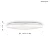 Eglo FRANIA-M Plafondlamp LED Wit, 1-licht, Bewegingsmelder