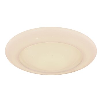 Globo RAVA Plafondlamp LED Wit, 1-licht, Afstandsbediening, Kleurwisselaar