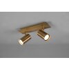 Trio Marley Plafondlamp Oud messing, 2-lichts