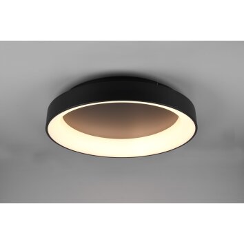 Trio Girona Plafondlamp LED Zwart, 1-licht, Afstandsbediening
