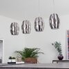 Ventimiglia Hanglamp Nikkel mat, 4-lichts