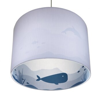 Waldi Silhouette Wal Hanglamp Wit, 1-licht