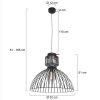 Steinhauer Dunbar Hanglamp Zwart, 1-licht