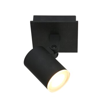 Steinhauer Points noirs Plafondlamp LED Zwart, 1-licht