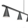Steinhauer Vortex Hanglamp Zwart, 5-lichts