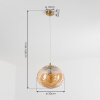 Tomboul Hanger Goud, 1-licht