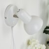 Ambousi Muurlamp Chroom, Wit, 1-licht
