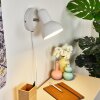 Ambousi Muurlamp Chroom, Wit, 1-licht