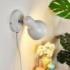 Ambousi Muurlamp Chroom, Wit, 1-licht