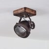 Herford Plafondlamp Bruin, Hout donker, 1-licht