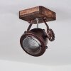 Herford Plafondlamp Hout donker, Roest, 1-licht