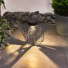 Mésan Solarlamp LED Zwart, Zilver, 1-licht
