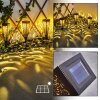 Staranzano Solarlamp LED Geel, Zwart, 1-licht