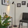 Zuoz Staande lamp Chroom, Zwart, 1-licht
