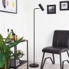 Zuoz Staande lamp Chroom, Zwart, 1-licht