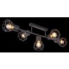 Globo CLASTRA Plafondlamp Zwart, 5-lichts