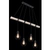 Globo ADA Hanger Hout licht, Zwart, 4-lichts