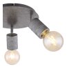 Globo FREDDY Plafondlamp Oud zilver, 3-lichts