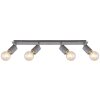 Globo FREDDY Plafondlamp Oud zilver, 4-lichts