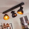 Hora Plafondlamp Zwart, 3-lichts