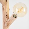 Pozos Staande lamp Hout licht, Zwart, 3-lichts
