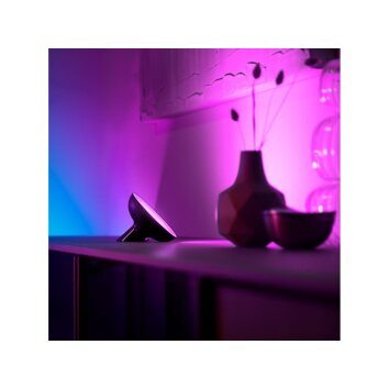 Philips HUE Bloom Tafellamp LED Zwart, 1-licht, Kleurwisselaar