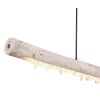 Globo FELICITAS Hanger LED Hout licht, Zwart, 2-lichts