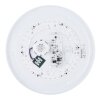 Globo SULLY Plafondlamp LED Wit, 1-licht, Afstandsbediening, Kleurwisselaar