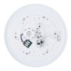 Globo SULLY Plafondlamp LED Zwart, 1-licht, Afstandsbediening, Kleurwisselaar