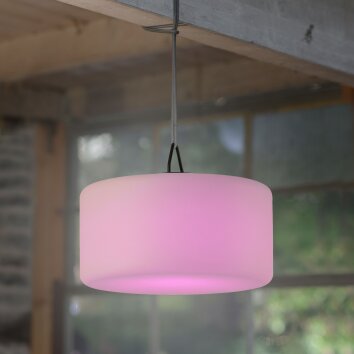 Leuchten Direkt HOLLY Hanglamp LED Zwart, Wit, 1-licht, Kleurwisselaar